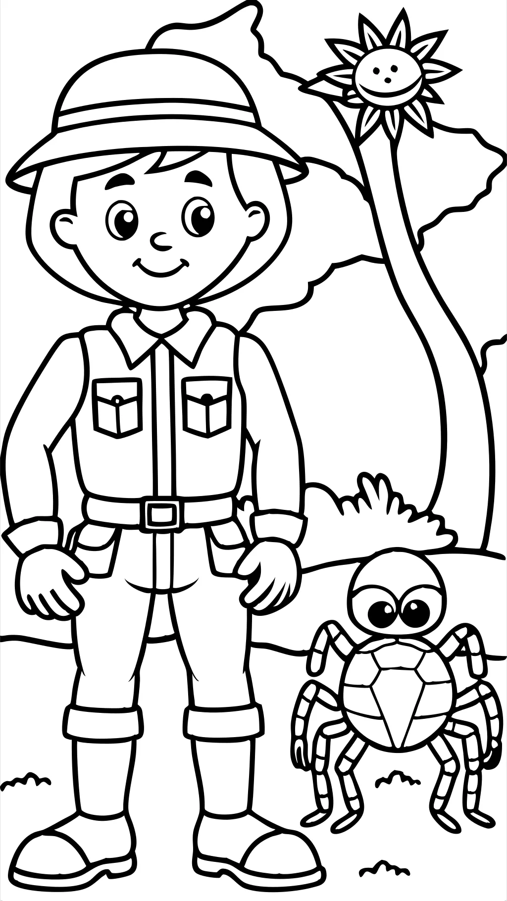 soldier and the spider coloring pages